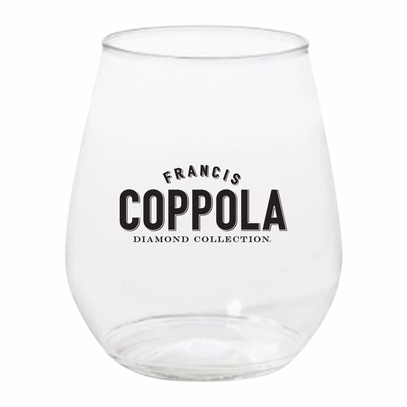 18oz Plastic Stemless Wine Glass