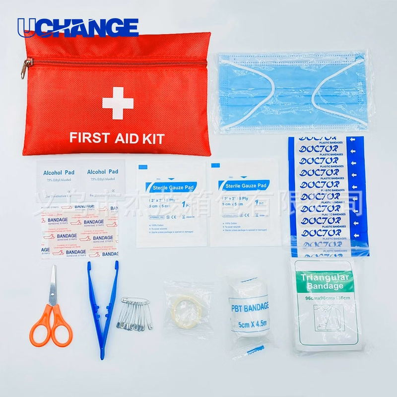 Emergency 12-Piece First Aid Kit Organizer