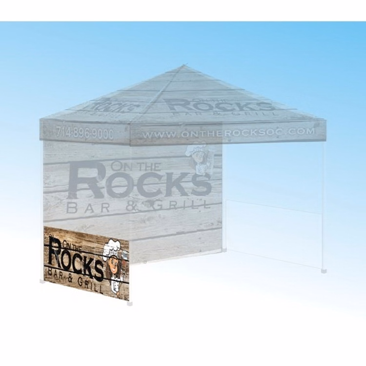 10 Foot Polyester Canopy Side Skirts Half Walls Full Digital