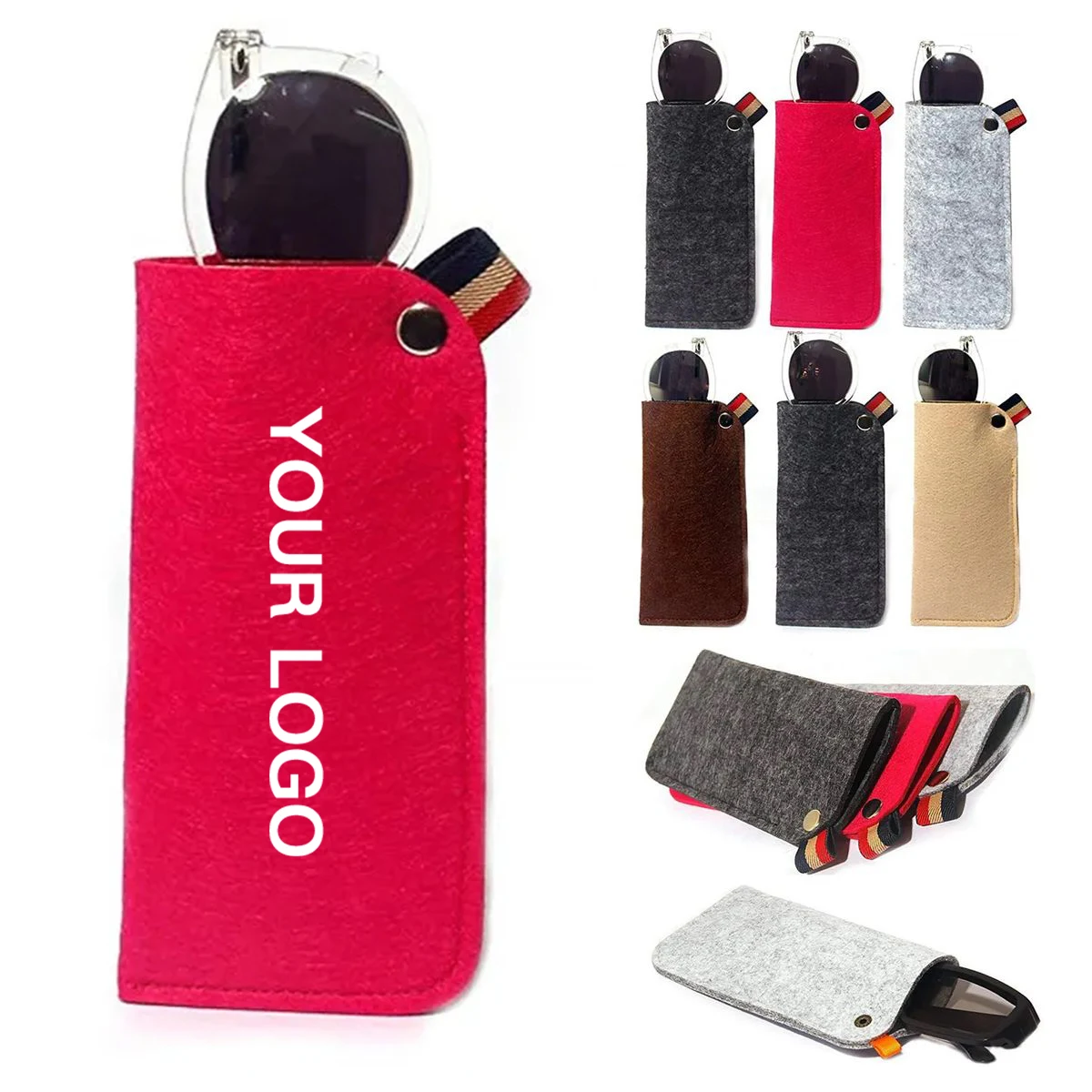 Lightweight Felt Pouch for Eyewear Storage 1