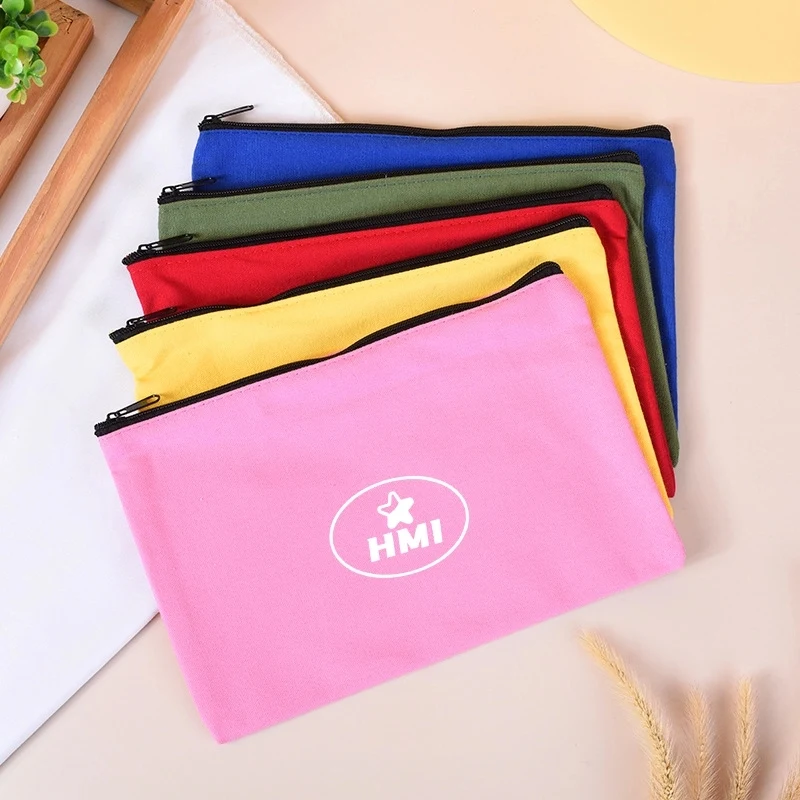 Blank Diy Craft Bag Canvas Pencil Case 1