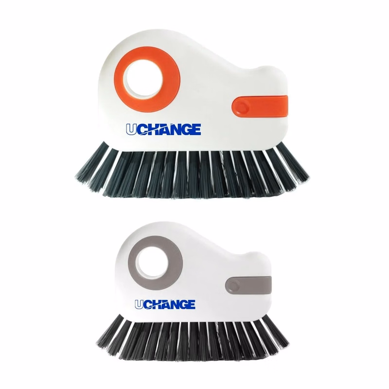 2 In 1 Window Track Groove Brush With Detachable Scraper