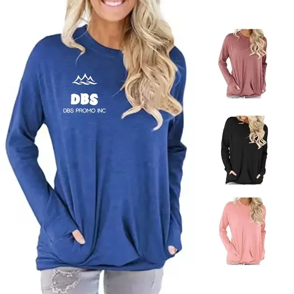 Stylish Long-sleeved T-shirts With Pockets - Comfort and Fun 1