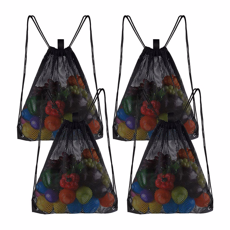 Mesh Drawstring Backpack Bag