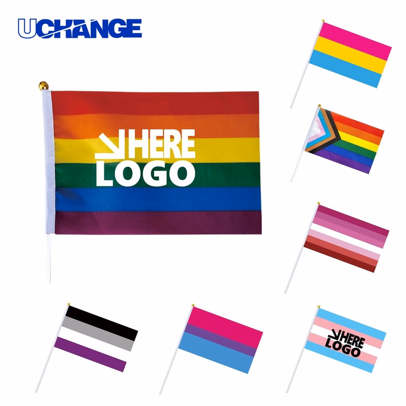 Pride Stick Rainbow Flag for Event Display