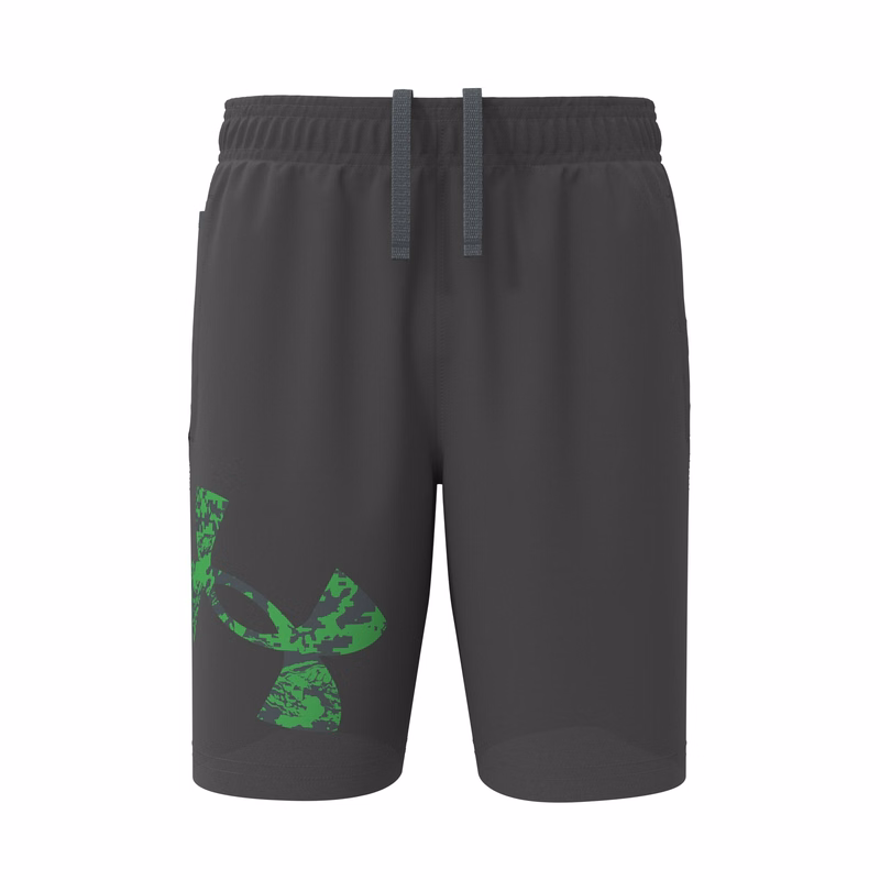 Boys' UA Woven Printed Symbol Shorts