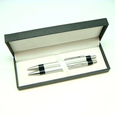 ALUMINUM CLICK BALLPOINT PEN AND PENCIL SET 1