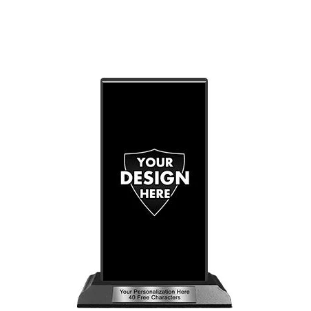 Wood Trophy: 6" Tower, (Custom Design) 1