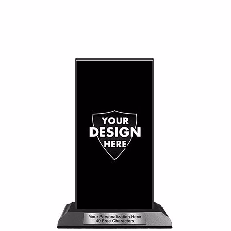 Wood Trophy: 6" Tower, (Custom Design)