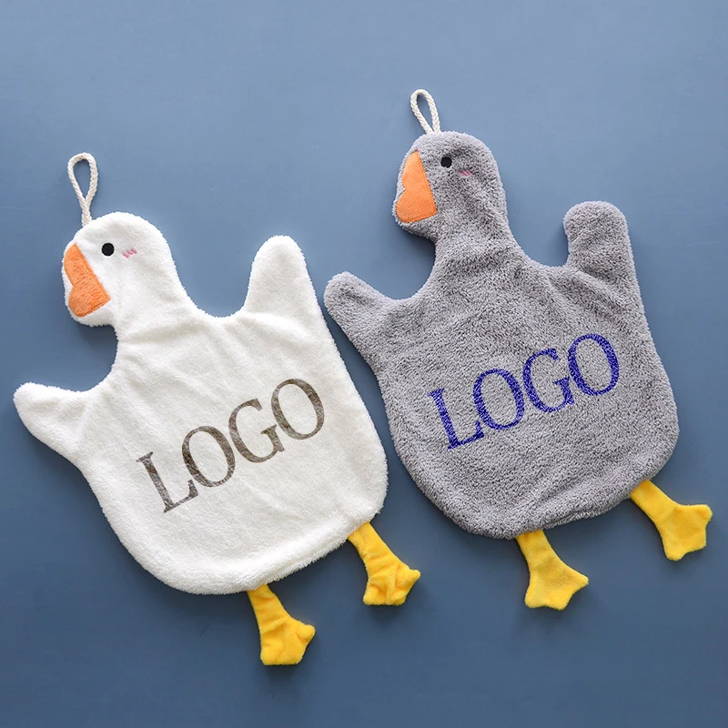 Goose Shaped Cute Children Hand Towel 1