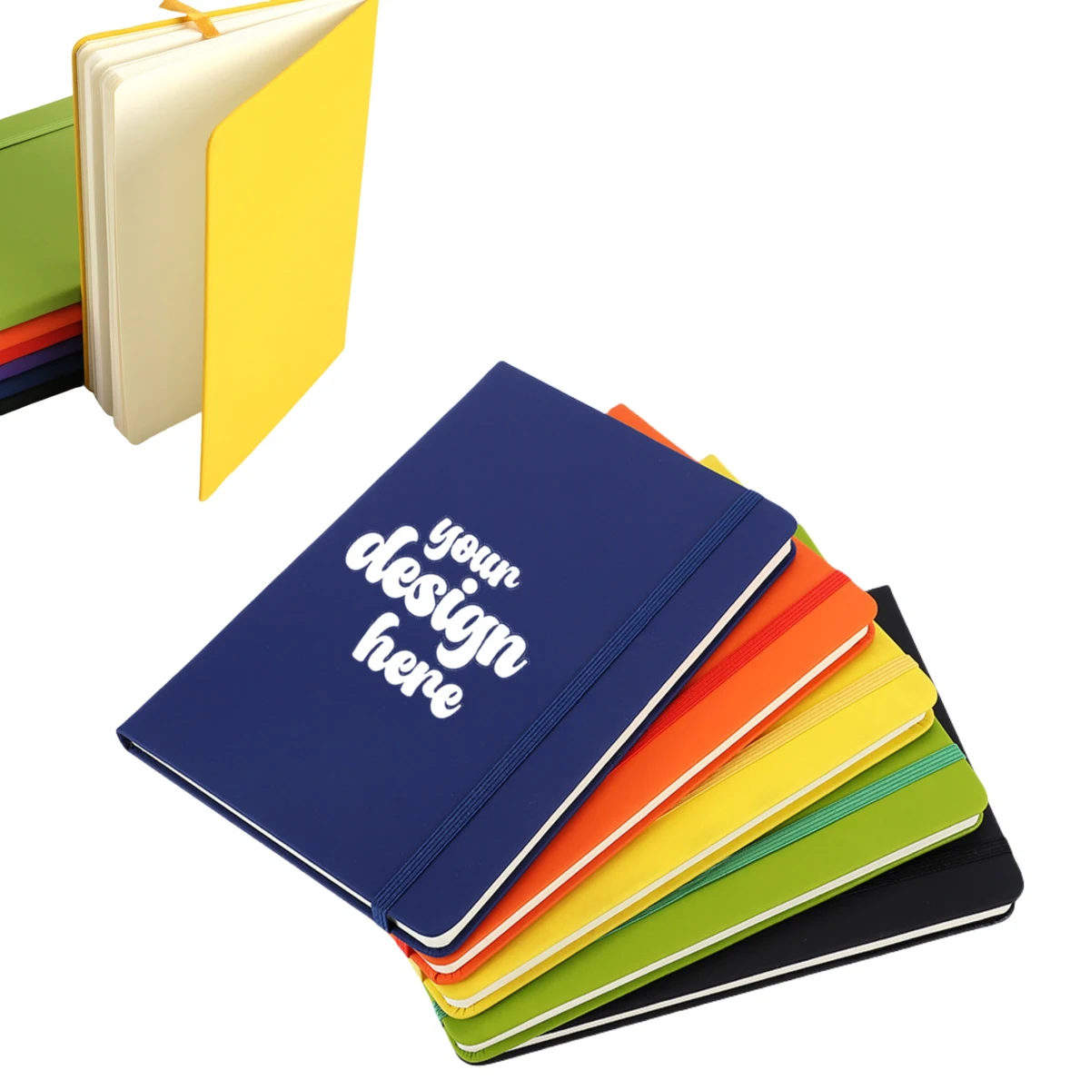 Pu Elastic Band Business Notebook 1