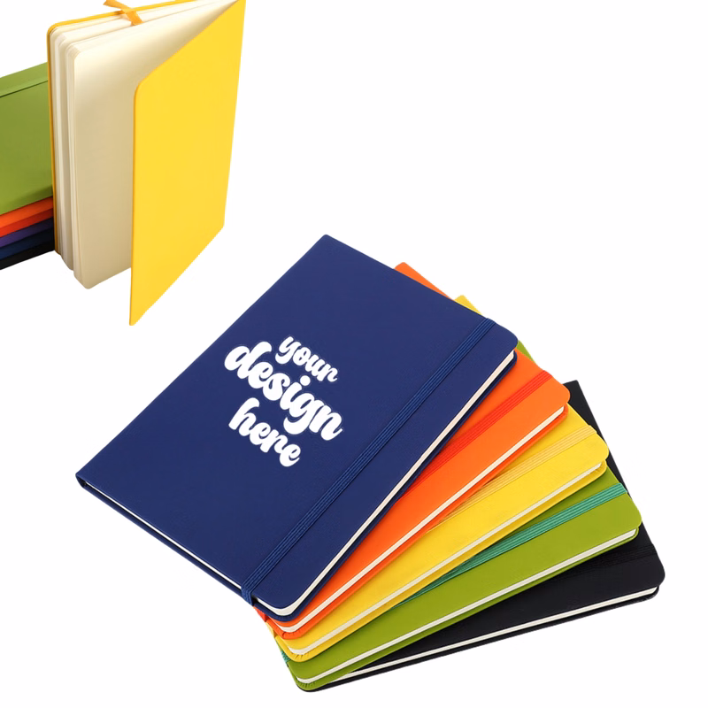 Pu Elastic Band Business Notebook