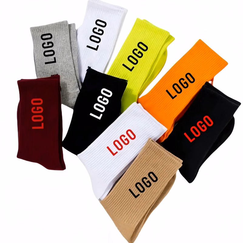 MOQ50 Solid Color Combed Cotton Running Socks