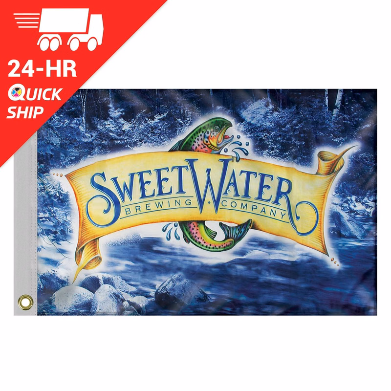 24 - Hour 2' x 3' Polyester Flag