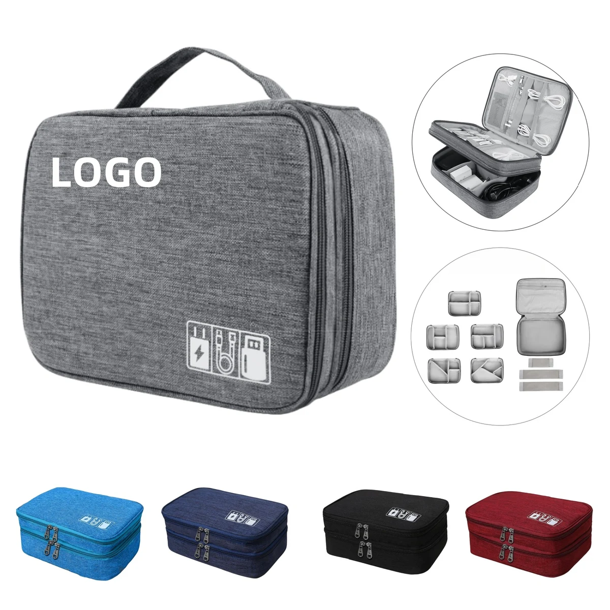 Three Layers Cable Accessories Bag 1