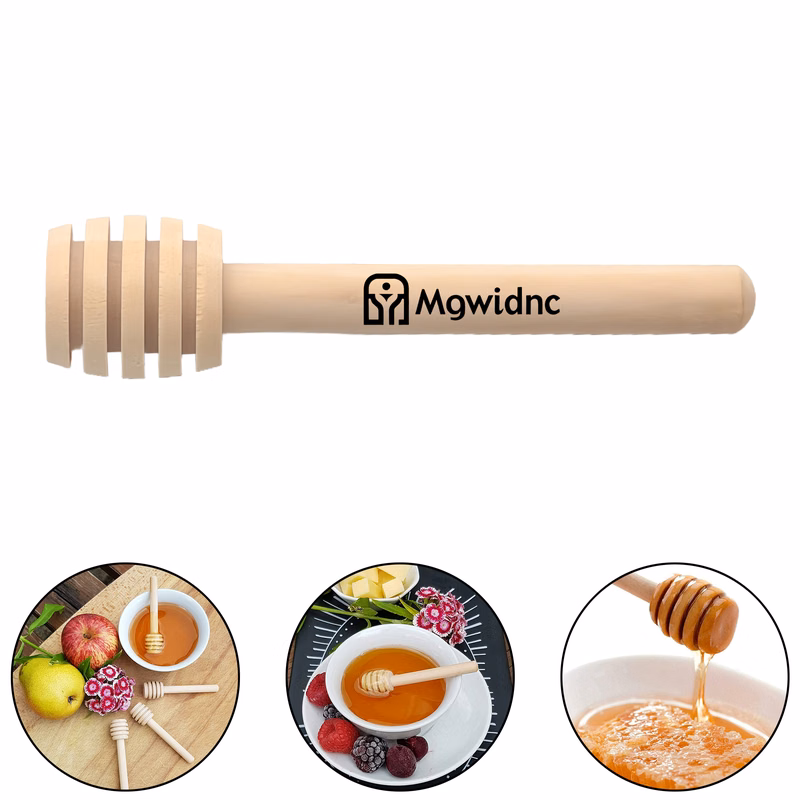 8cm Wooden Honey Stir Stick for Coffee Tea Wine Jam