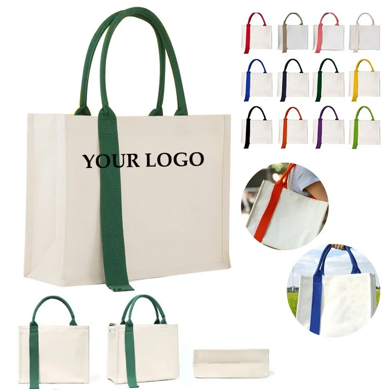 Canvas Cotton Tote Bag With A Streamer 1