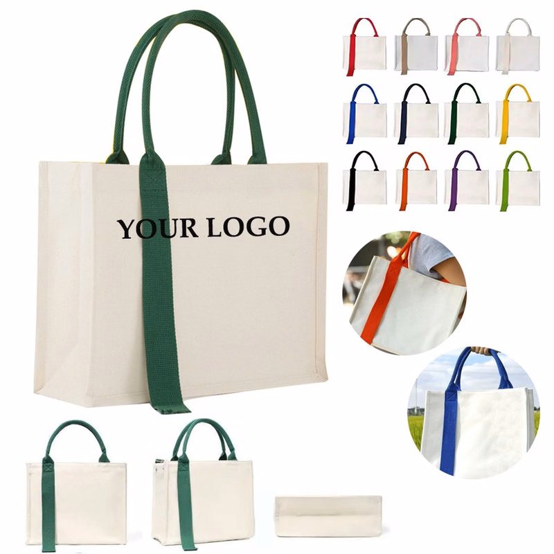 Canvas Cotton Tote Bag With A Streamer