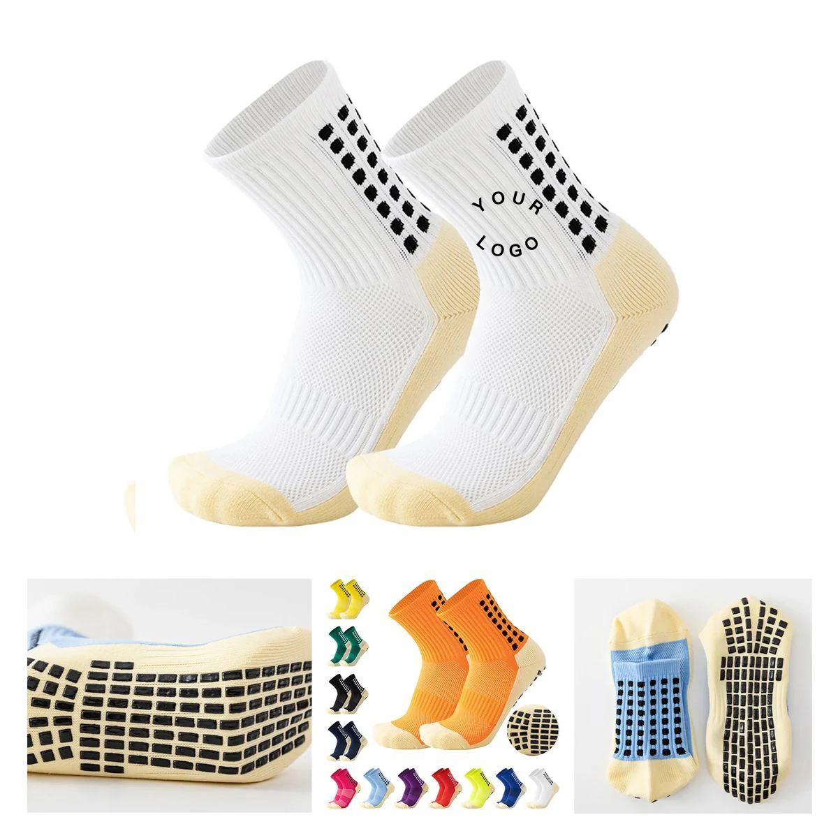 Polyester Non Slip Training Soccer Socks 1