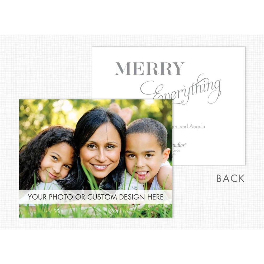 Custom Photo Card (Horizontal, Value Size, Flat) 1