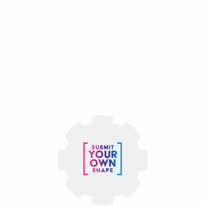 Promo Tag Card Stock 12 pt 01 - 15 sq in White (Custom Shape Description) Digital Print
