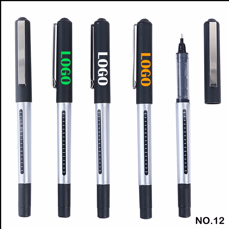 Frosted touch, high-capacity direct-liquid gel pen