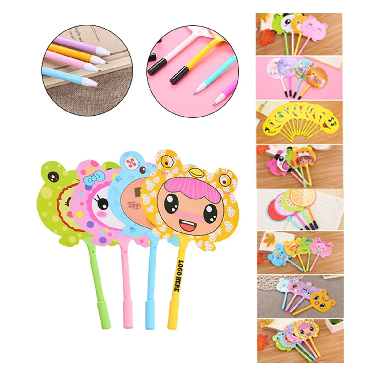 Cartoon Pattern Fan Stationery Pen 1