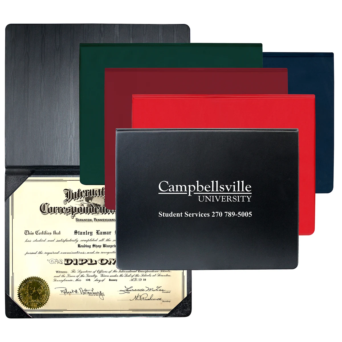 Standard Heat Sealed Diploma Holder (Portrait Style) 1