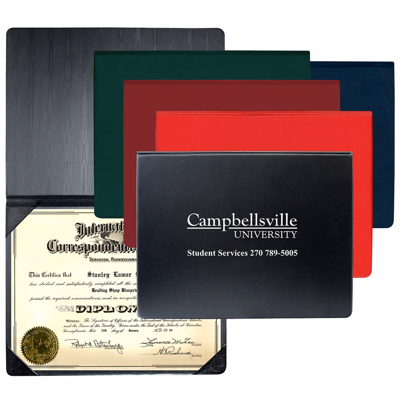 Standard Heat Sealed Diploma Holder (Portrait Style)