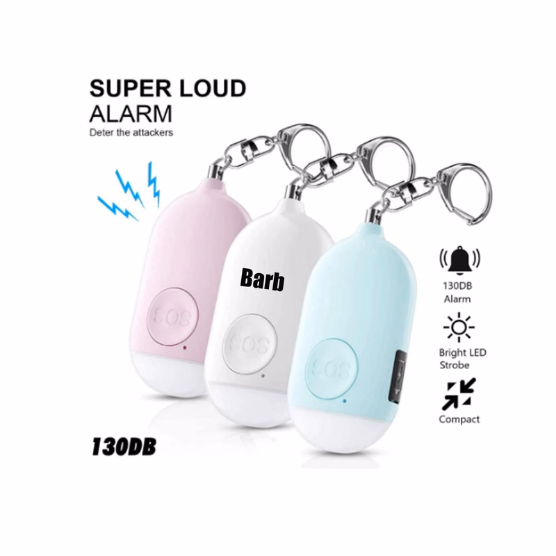USB Rechargeable Security Personal Alarm Keychain