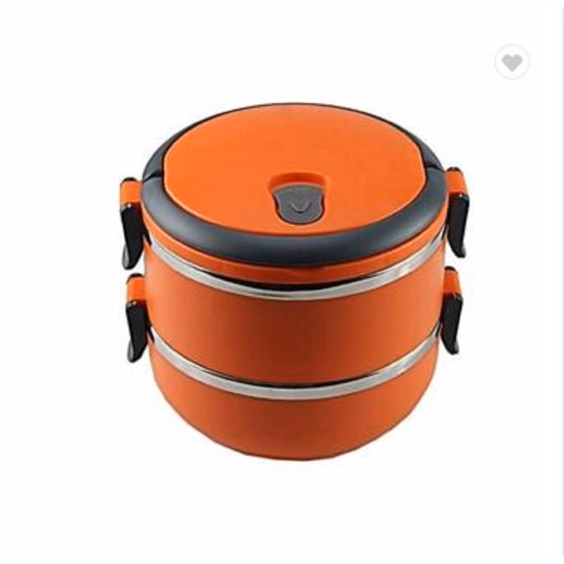 Round 2 Layer Stainless Steel Insulation Lunch Box