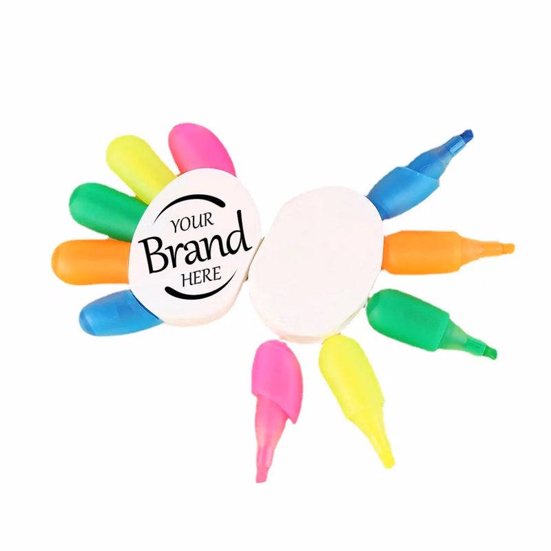 Creative 5 Color in 1 Hands Shape Highlighter Marker