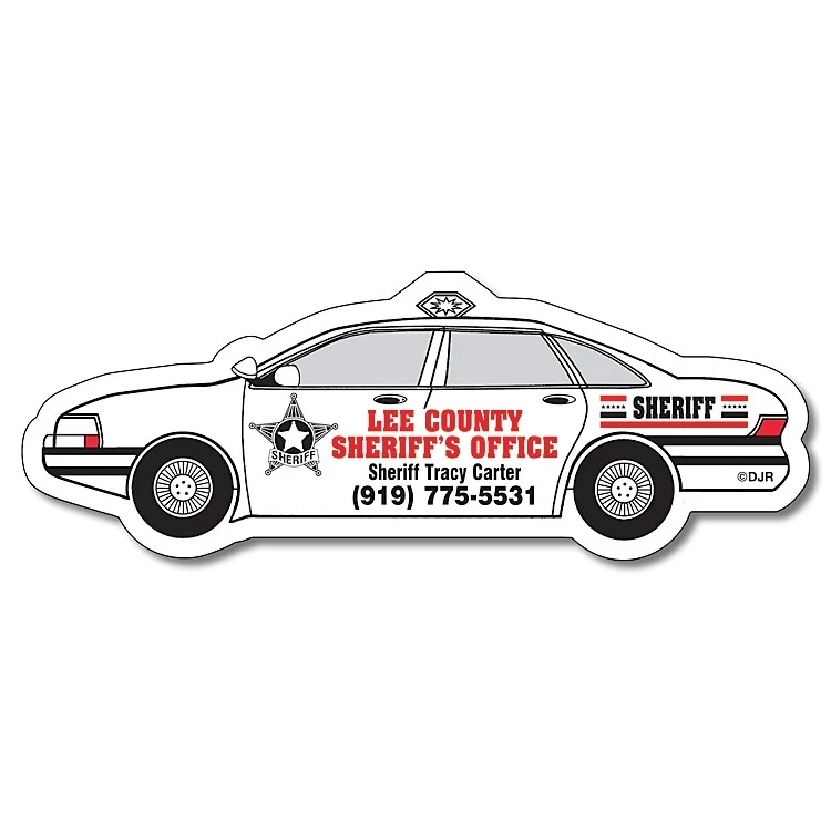 UV-Coated Magnet - Police Car Shape (4.75x1.75) - 20 mil. 1