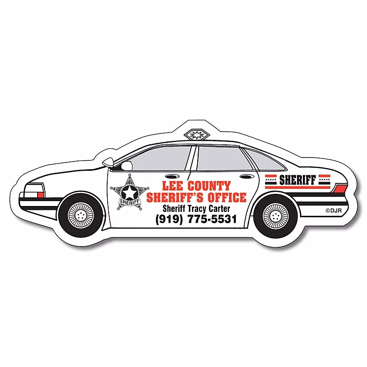 UV-Coated Magnet - Police Car Shape (4.75x1.75) - 20 mil.
