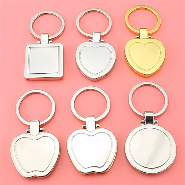 Custom Metal Photo Frame Keychain — Logo Imprint Keepsake for Corporate Gifting