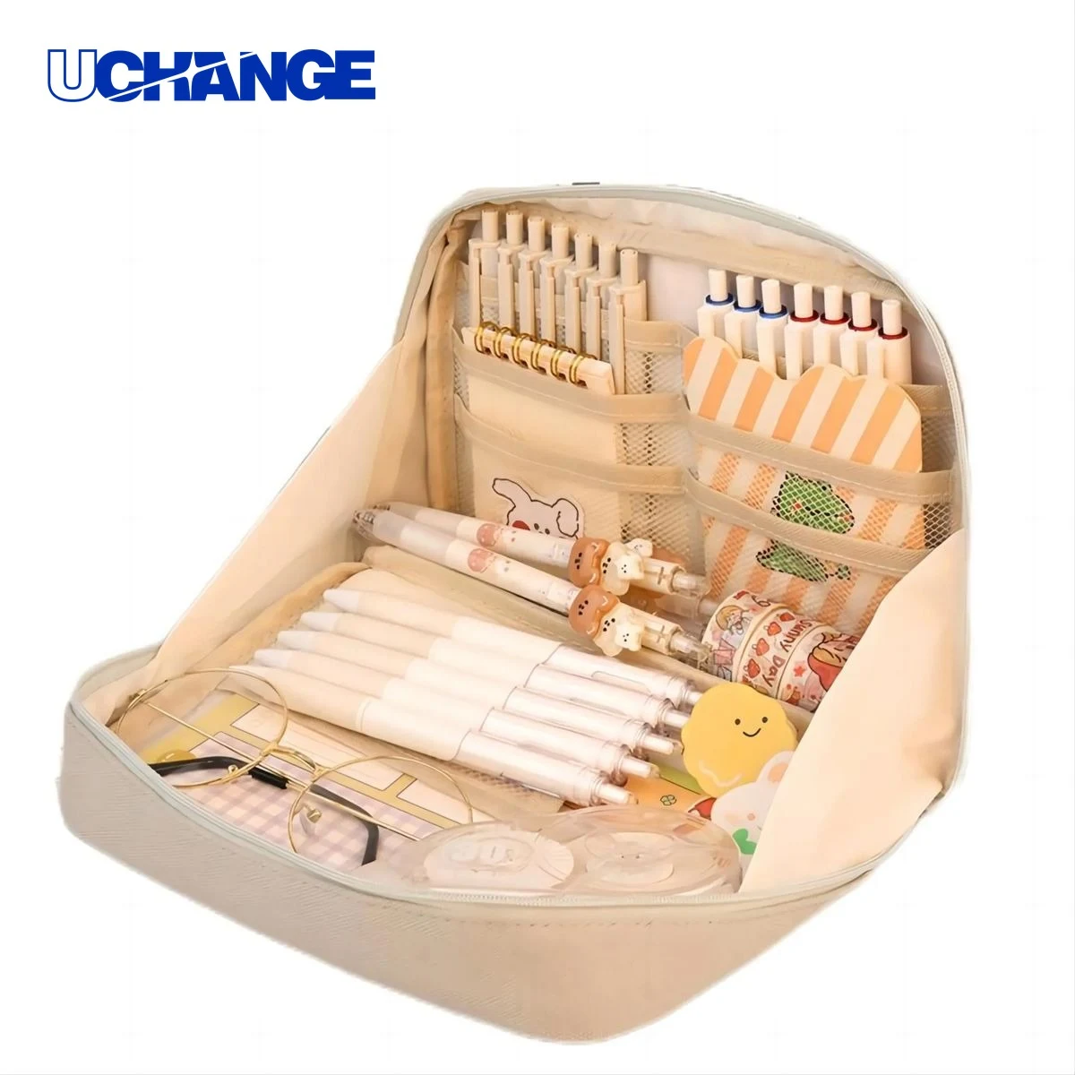 Large Capacity Canvas Pencil Case 1