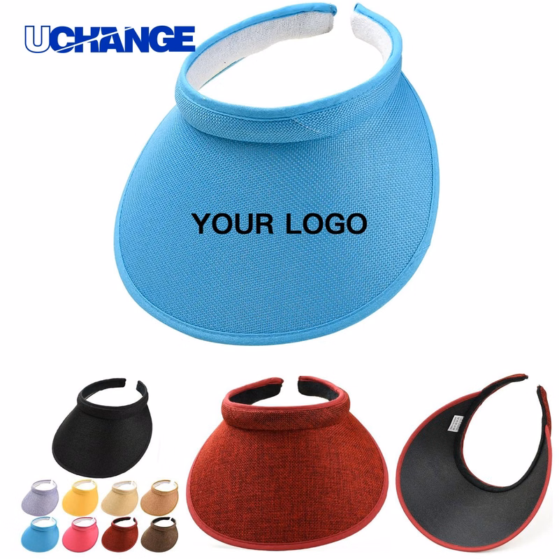 Adjustable Linen Sun Visor Hat for Daily Wear