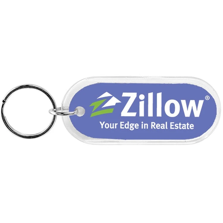 Long Oval Crystal Key Tag 1