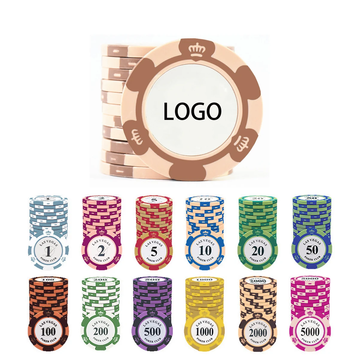 MOQ 20 High Grade Double Side Thick Ceramic Chip 1