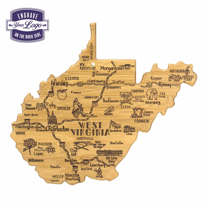 Destination West Virginia Cutting & Serving Board