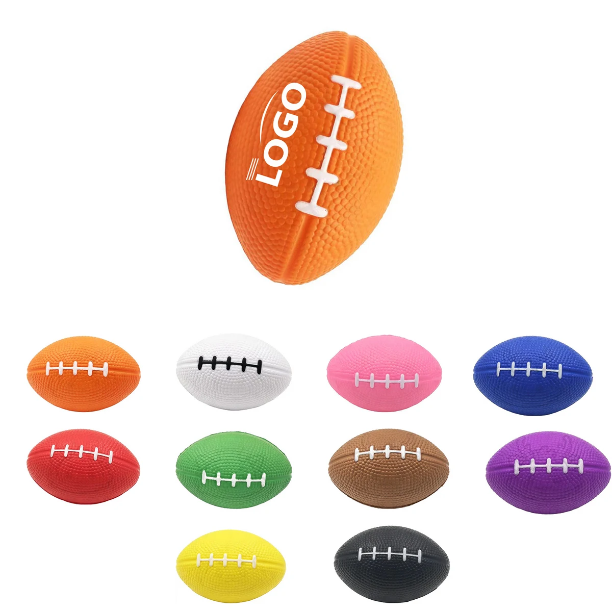 Custom Logo PU Foam Football Stress Relief Toy 1
