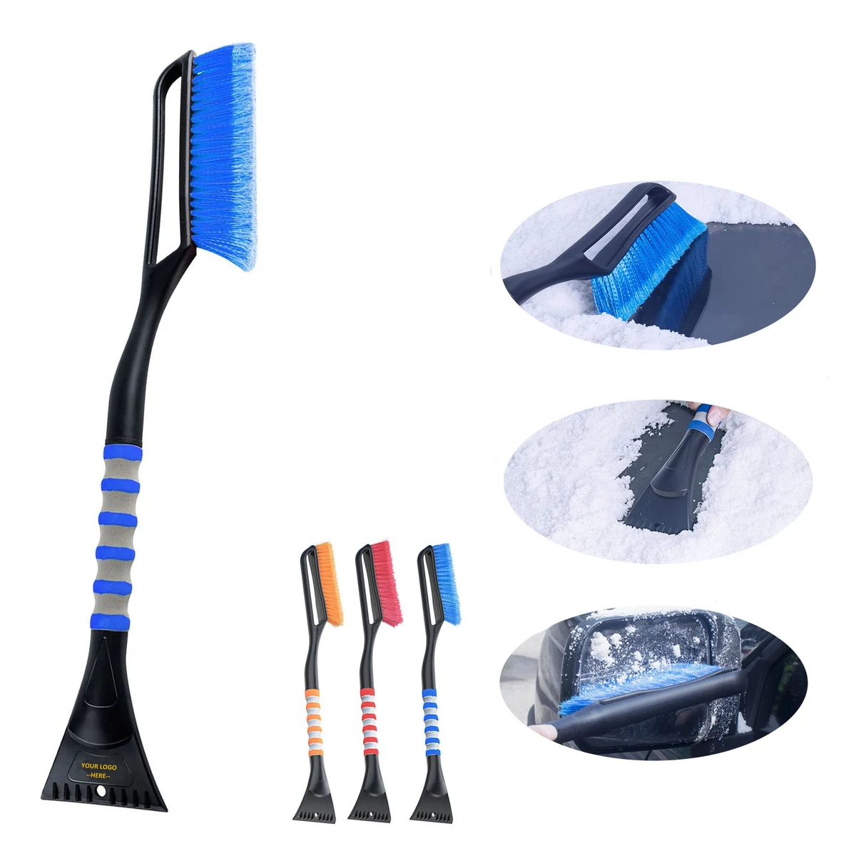 Plastic Snowbrush Ice Scraper 1