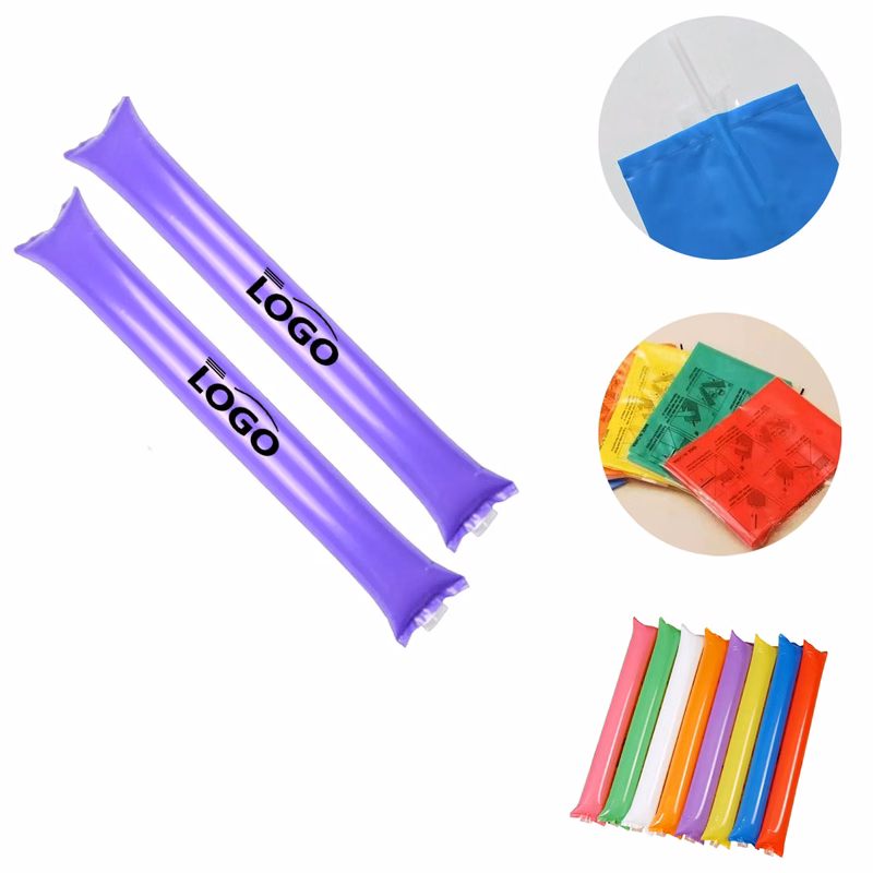 MOQ100 Inflatable Cheer Sticks Party Props