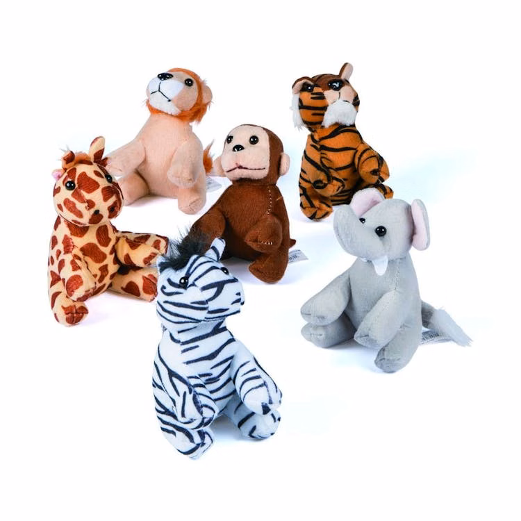 Stuffed Zoo Animals 5" - Assorted