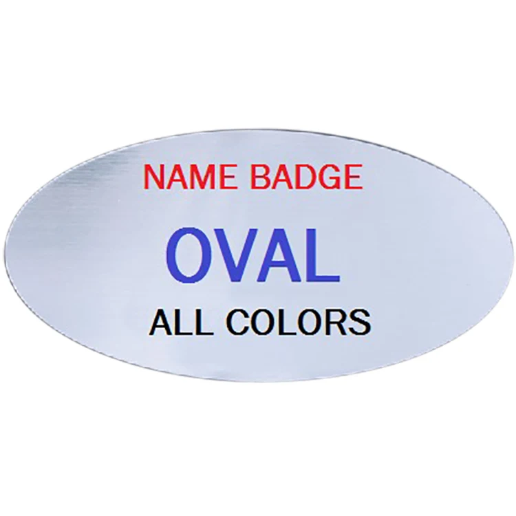 TopLine Oval Name Tag 1