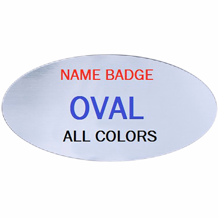 TopLine Oval Name Tag