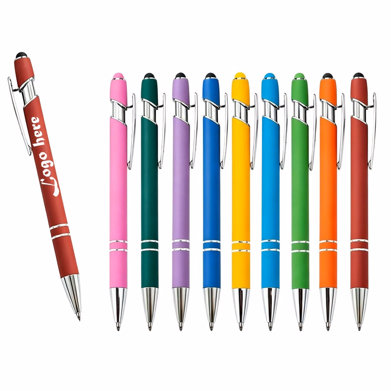 Spray Coated Aluminum Retractable Ballpoint Pen