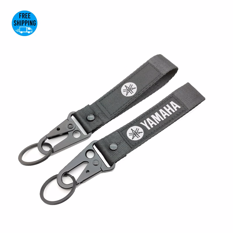 Motorcycle Key Chain Nylon Embroidery Key Tag