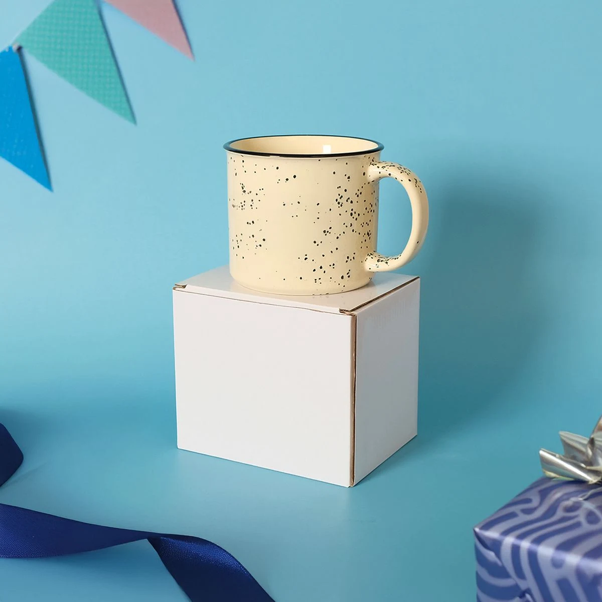 Ceramic Mug Box: 5.25" W x 4.5" H x 4" D 1