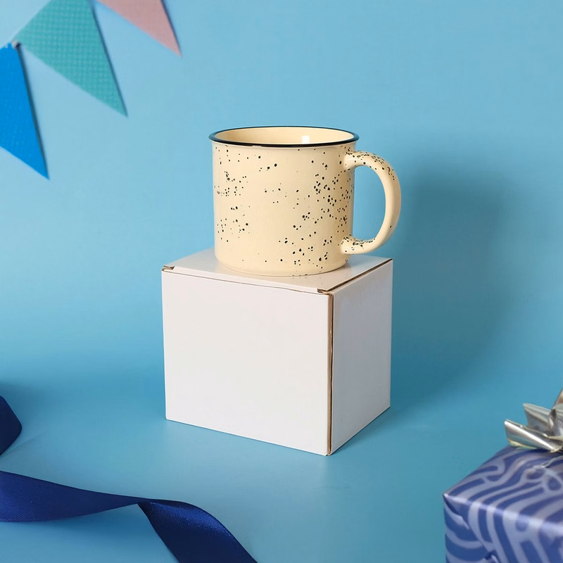 Ceramic Mug Box: 5.25" W x 4.5" H x 4" D